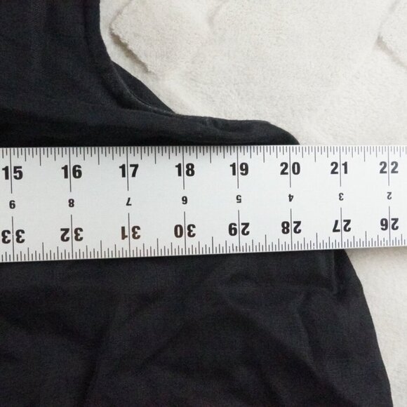 J.jill Pure Jill Layered Midi Dress Womens Petite Medium Black - Picture 5 of 10